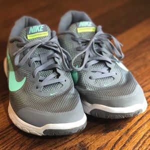 Nike Flex Experience RN4, grey/Turquoise, Size 10
